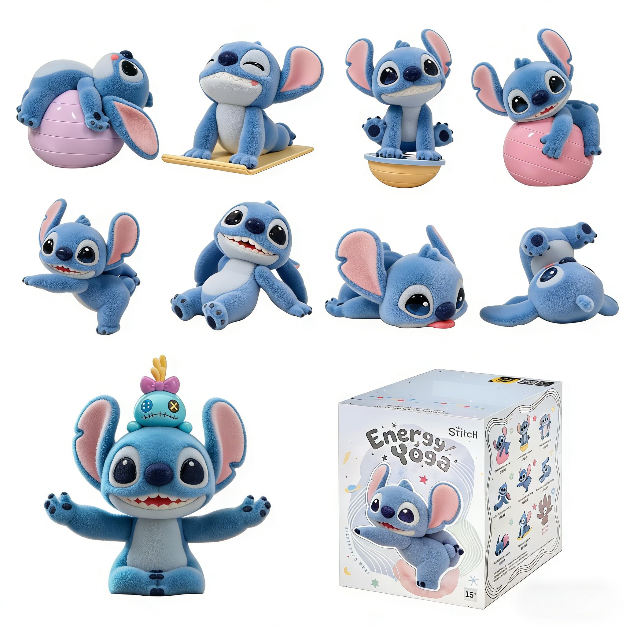Amazon.com: MINISO Disney Stitch Energetic Yoga Series Blind Boxes